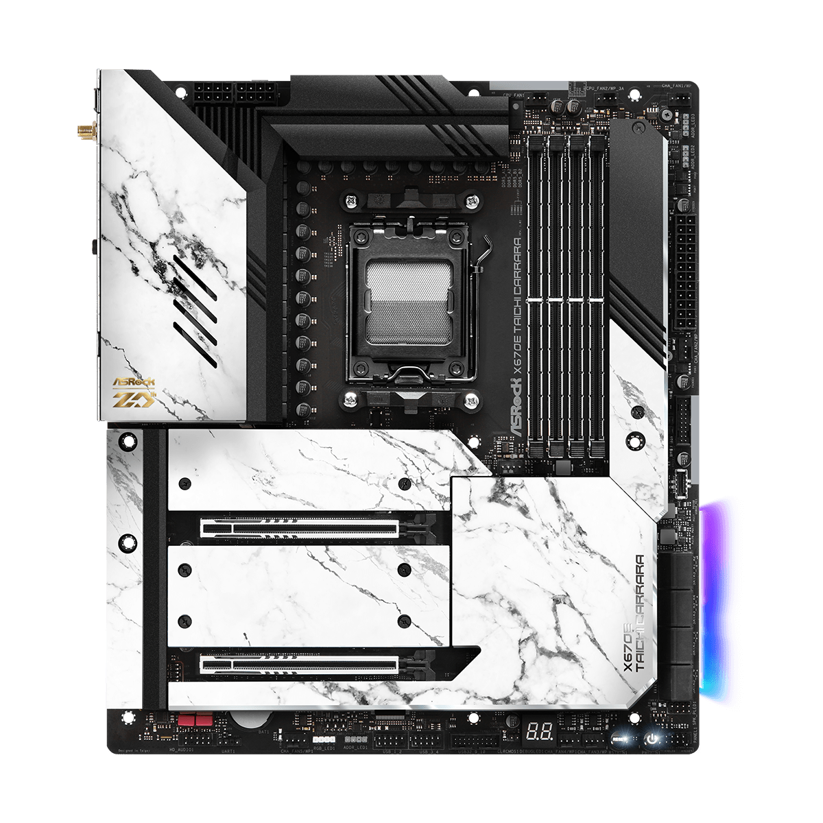 Placa Mãe ASRock X670E Taichi Carrara, WIFI, Chipset X670, ATX, AMD AM5, DDR5