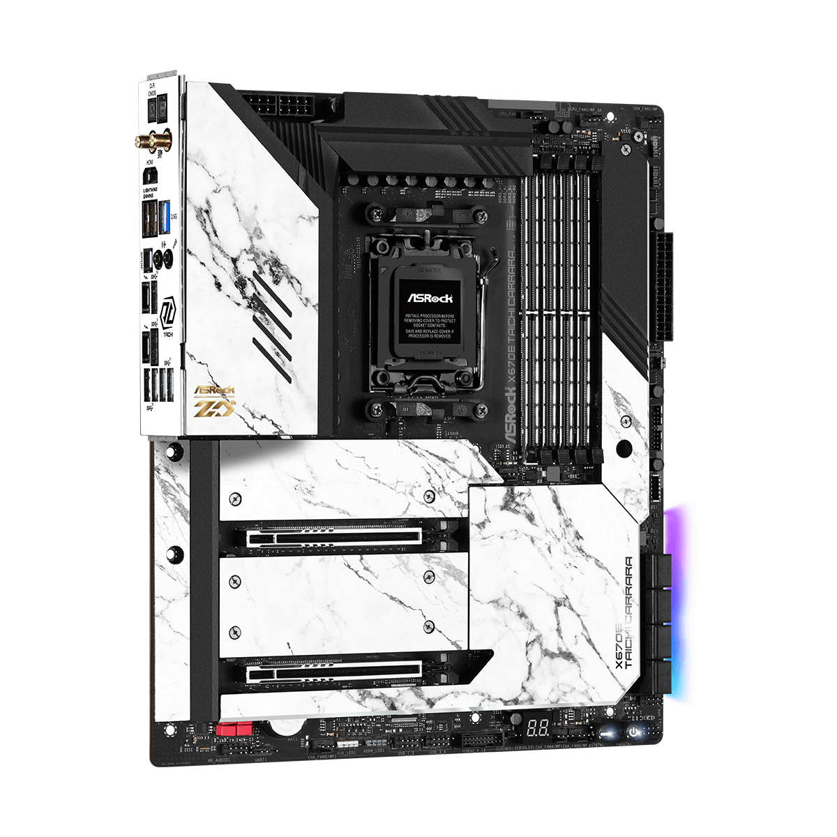 Placa Mãe ASRock X670E Taichi Carrara, WIFI, Chipset X670, ATX, AMD AM5, DDR5