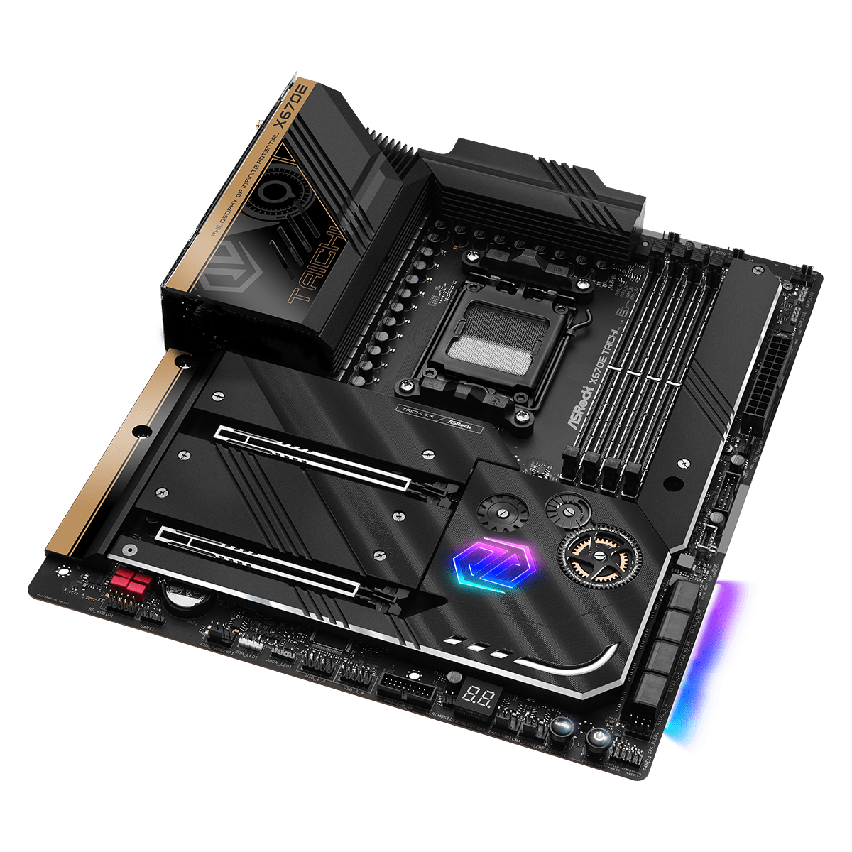 Placa Mãe ASRock X670E Taichi, WIFI, Chipset X670, ATX, AMD AM5, DDR5