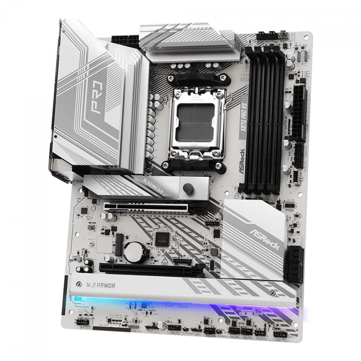 Placa Mãe ASRock X870 Pro RS, Chipset X870, ATX, AMD AM5, DDR5 