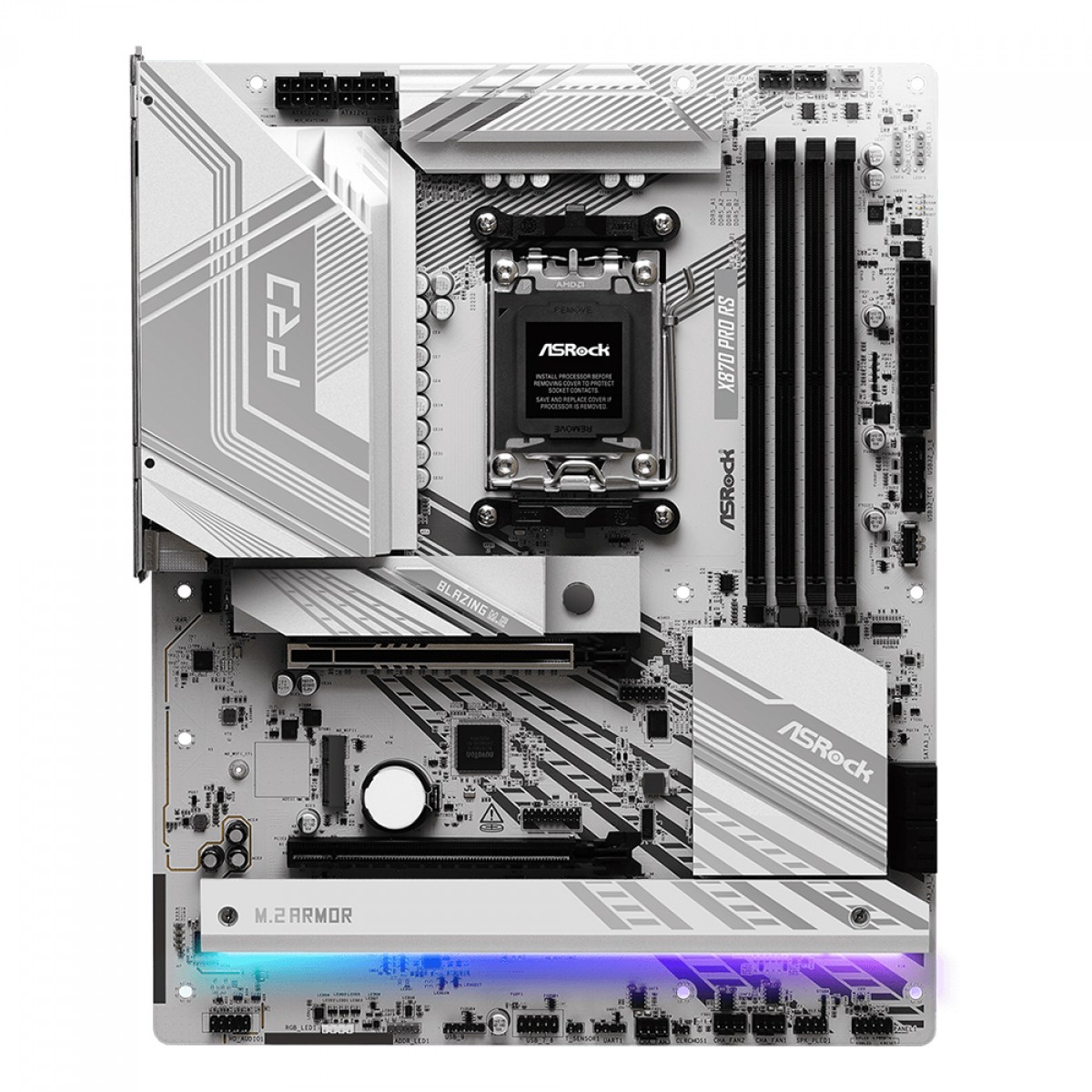 Placa Mãe ASRock X870 Pro RS, Chipset X870, ATX, AMD AM5, DDR5 