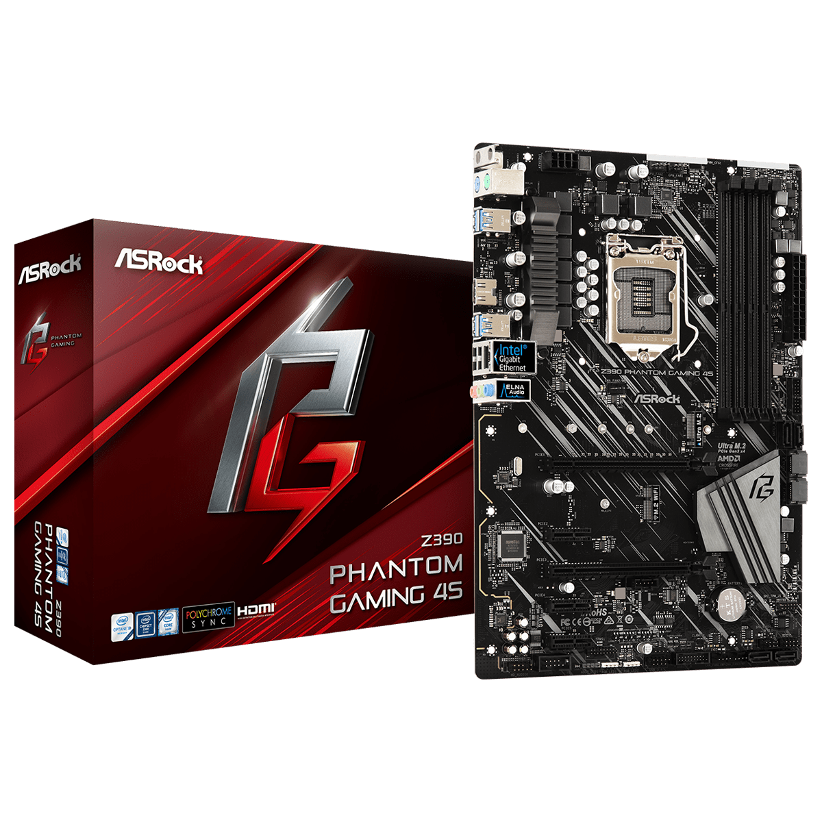 Placa Mãe Asrock Z390 Phantom Gaming 4S, Chipset Z390, Intel LGA 1151, ATX, DDR4