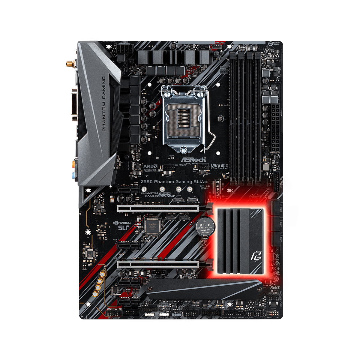 Placa Mãe Asrock Z390 Phantom Gaming SLI/ac, Chipset Z390, Intel LGA 1151, ATX, DDR4