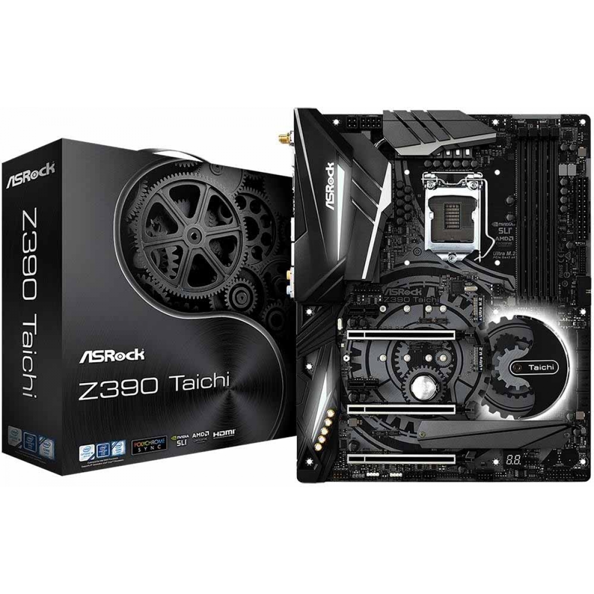 Placa Mãe ASRock Z390 Taichi Wifi, Chipset Z390, Intel LGA 1151, ATX, DDR4