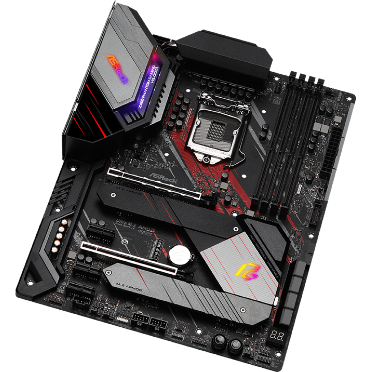 Placa Mãe AsRock Z490 PG Velocita, Chipset Z490, Intel LGA1200, ATX, DDR4