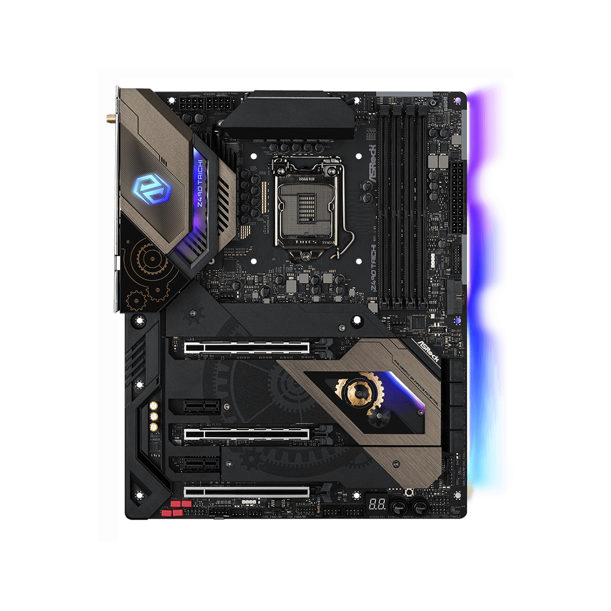 Placa Mãe ASRock Z490 TAICHI, Chipset Z490, LGA1200, ATX, DDR4, 90-MXBBQ0-A0UAYZ