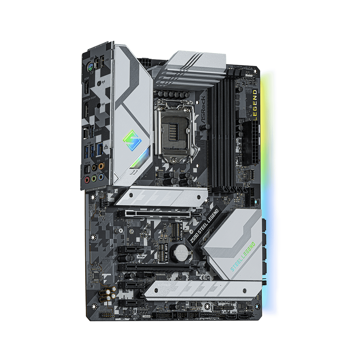 Placa Mãe ASRock Z590 Steel Legend, Chipset Intel Z590, Socket LGA 1200, ATX, DDR4, 90-MXBEQ0-A0UAYZ