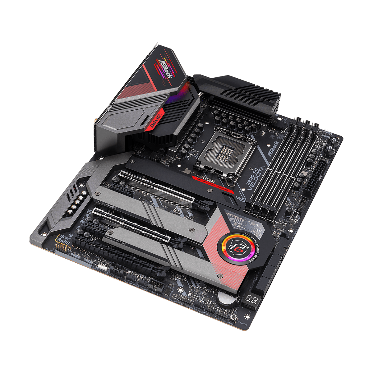 Placa Mãe ASRock Z690 PG VELOCITA, WIFI,  Chipset Z690, Intel LGA 1700, ATX, DDR5