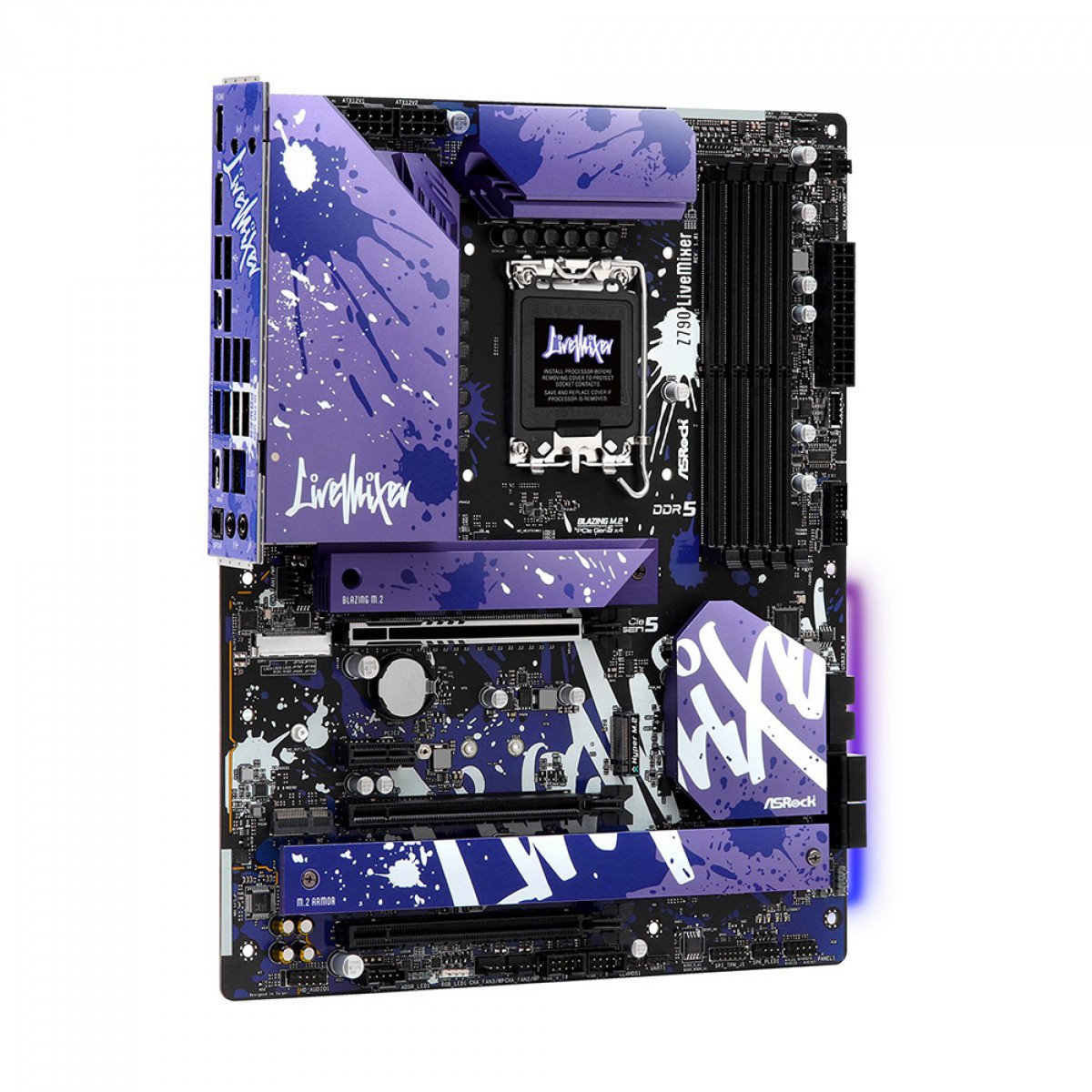 Placa Mãe ASRock Z790 LiveMixer, Chipset Z790, LGA 1700, ATX, DDR5, 90-MXBK10-A0UAYZ - Open Box