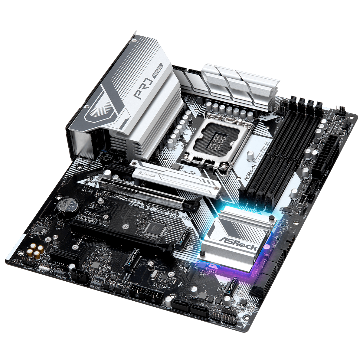 Placa Mãe ASRock Z790 Pro RS, Chipset Z790, LGA 1700, ATX, DDR5 Placa Mãe ASRock Z790 Pro RS, Chipset Z790, LGA 1700, ATX, DDR5