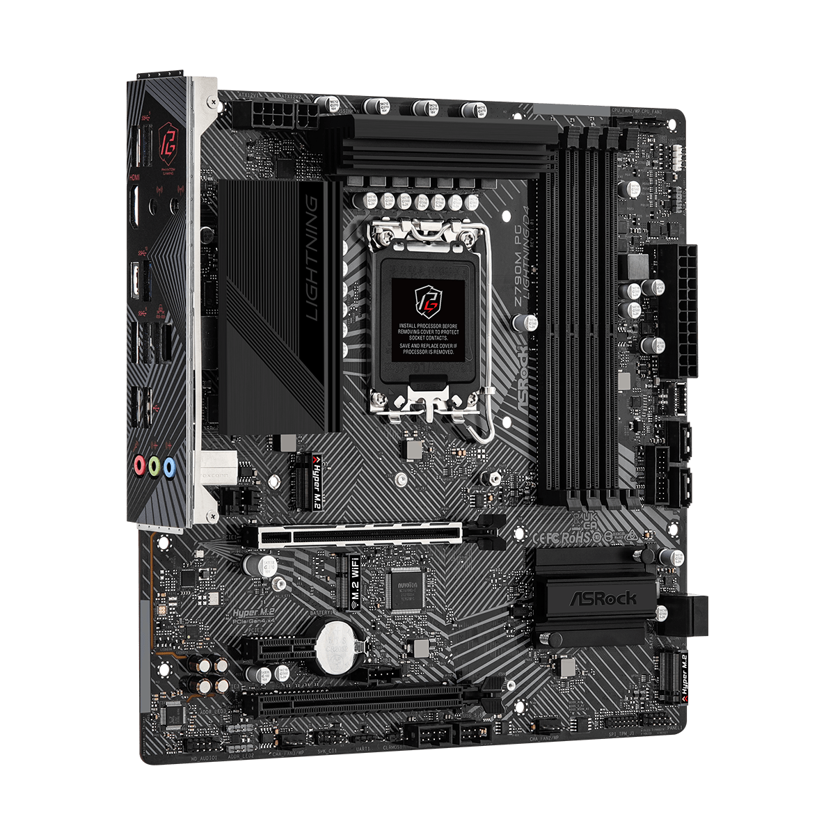 Placa Mãe ASRock Z790M PG Lightning D4, Chipset Z790, LGA 1700, mATX, DDR4