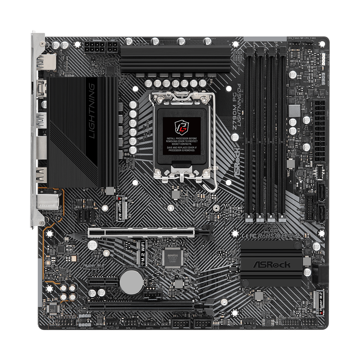 Placa Mãe ASRock Z790M PG Lightning D4, Chipset Z790, LGA 1700, mATX, DDR4