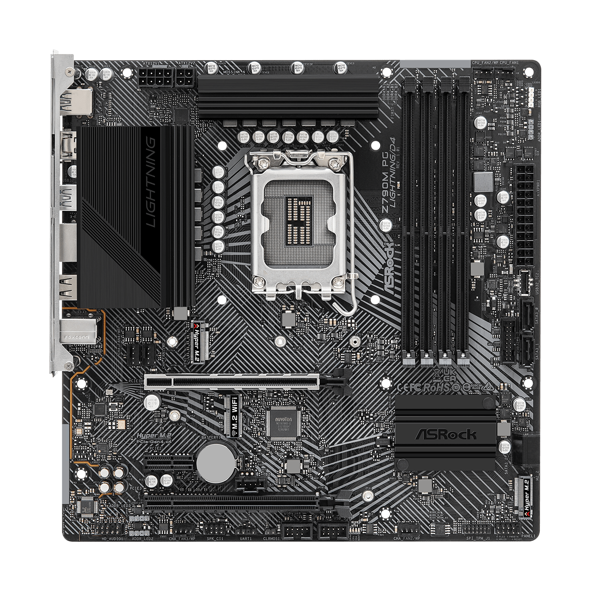 Placa Mãe ASRock Z790M PG Lightning D4, Chipset Z790, LGA 1700, mATX, DDR4