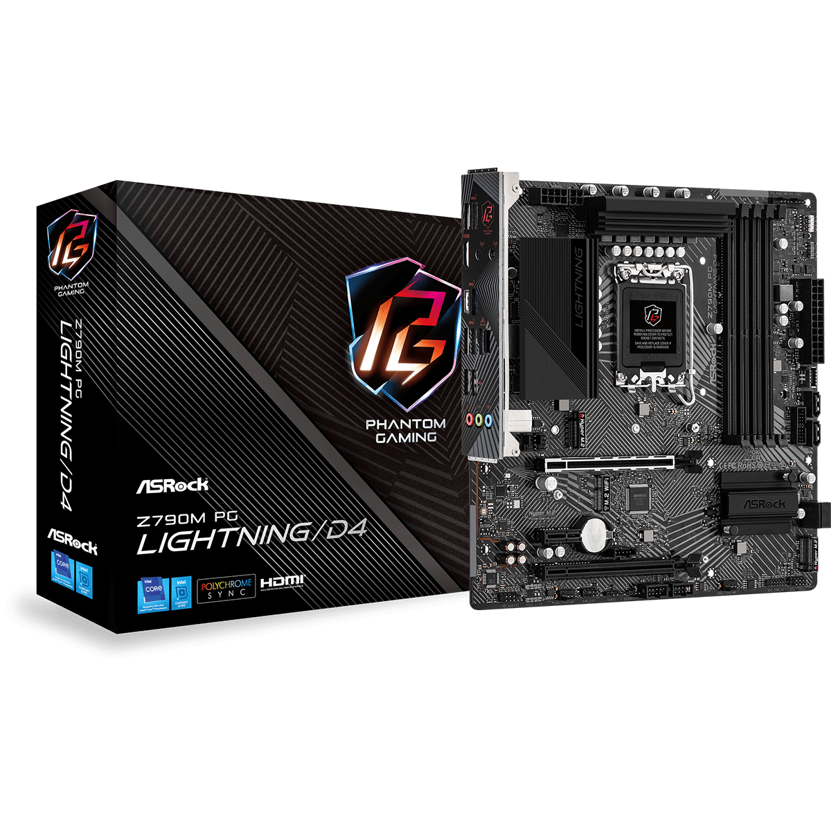 Placa Mãe ASRock Z790M PG Lightning D4, Chipset Z790, LGA 1700, mATX, DDR4