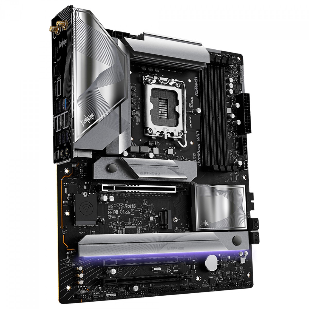 Placa Mãe ASRock Z890 Livemixer WiFi, Chipset Z890, Intel LGA 1851, ATX, DDR5