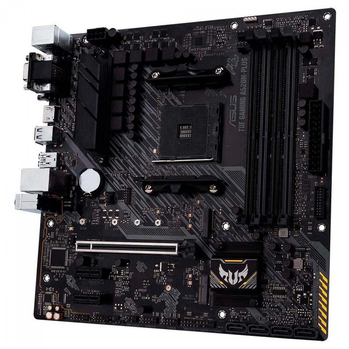 Placa Mãe Asus TUF Gaming A520M-PLUS, Chipset A520, AMD AM4, mATX, DDR4, 90MB14Y0-M0EAY0