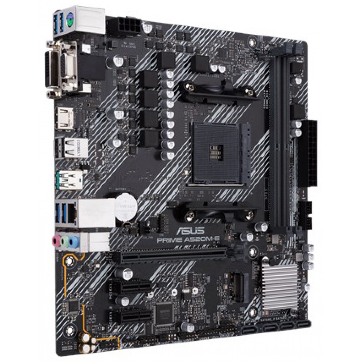 Placa Mãe Asus Prime A520M-E, Chipset A520, AMD AM4, mATX, DDR4, 90MB1510-C1BAY0