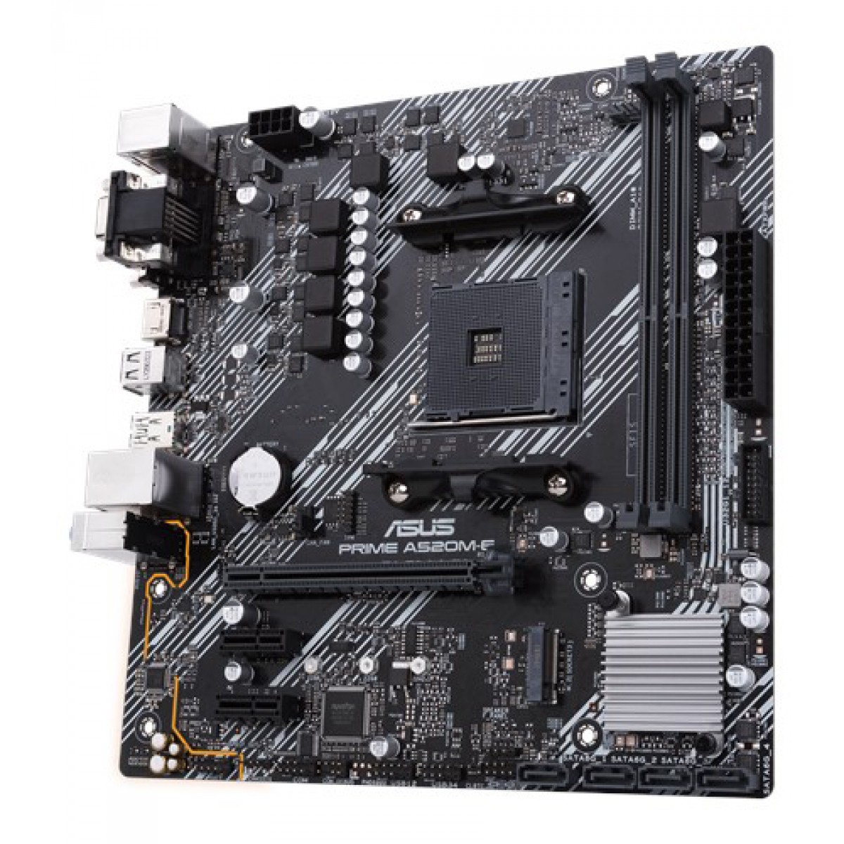 Placa Mãe Asus Prime A520M-E, Chipset A520, AMD AM4, mATX, DDR4, 90MB1510-C1BAY0