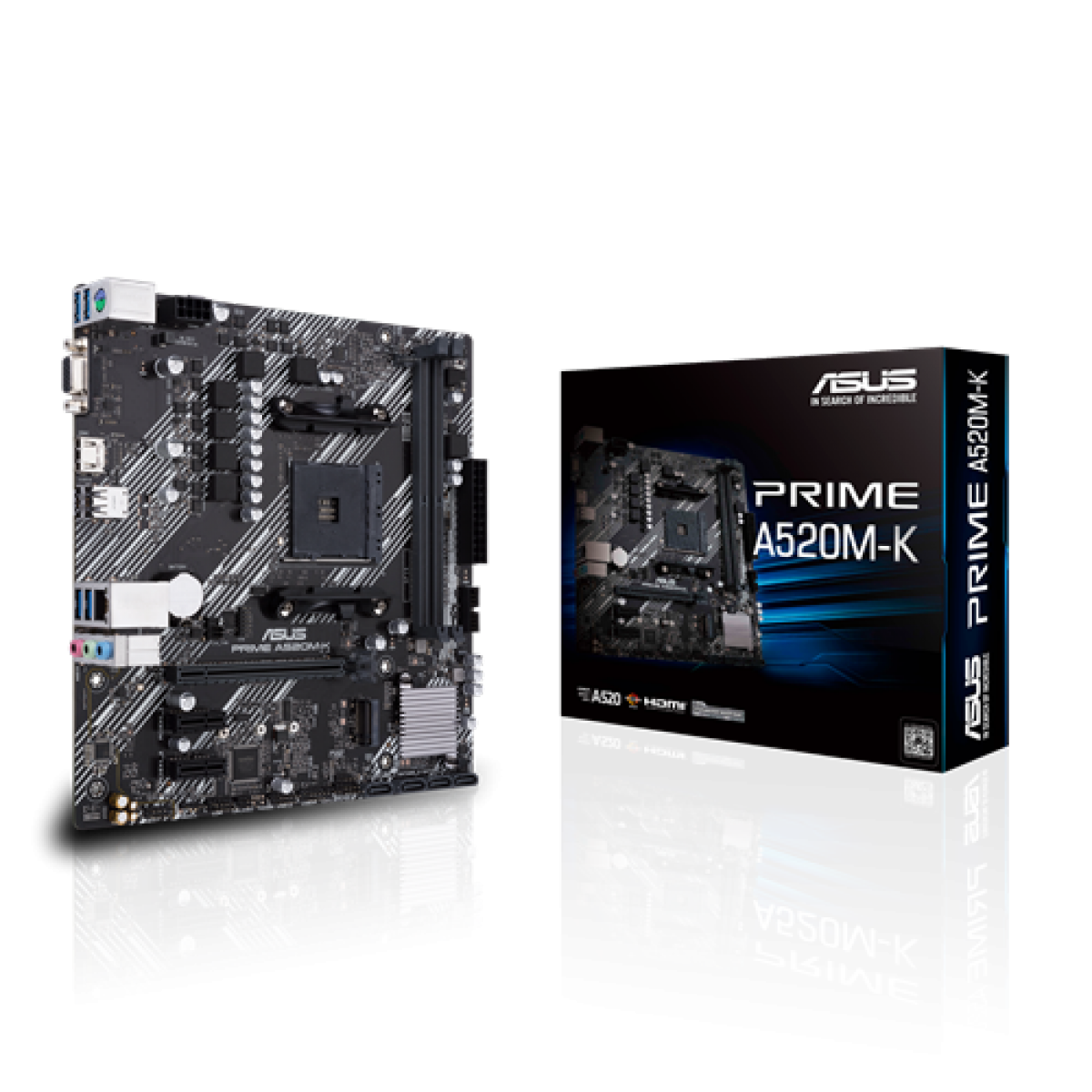 Placa Mãe ASUS Prime A520M-K, Chipset A520, AMD AM4, mATX, DDR4, 90MB1500-M0EAY0