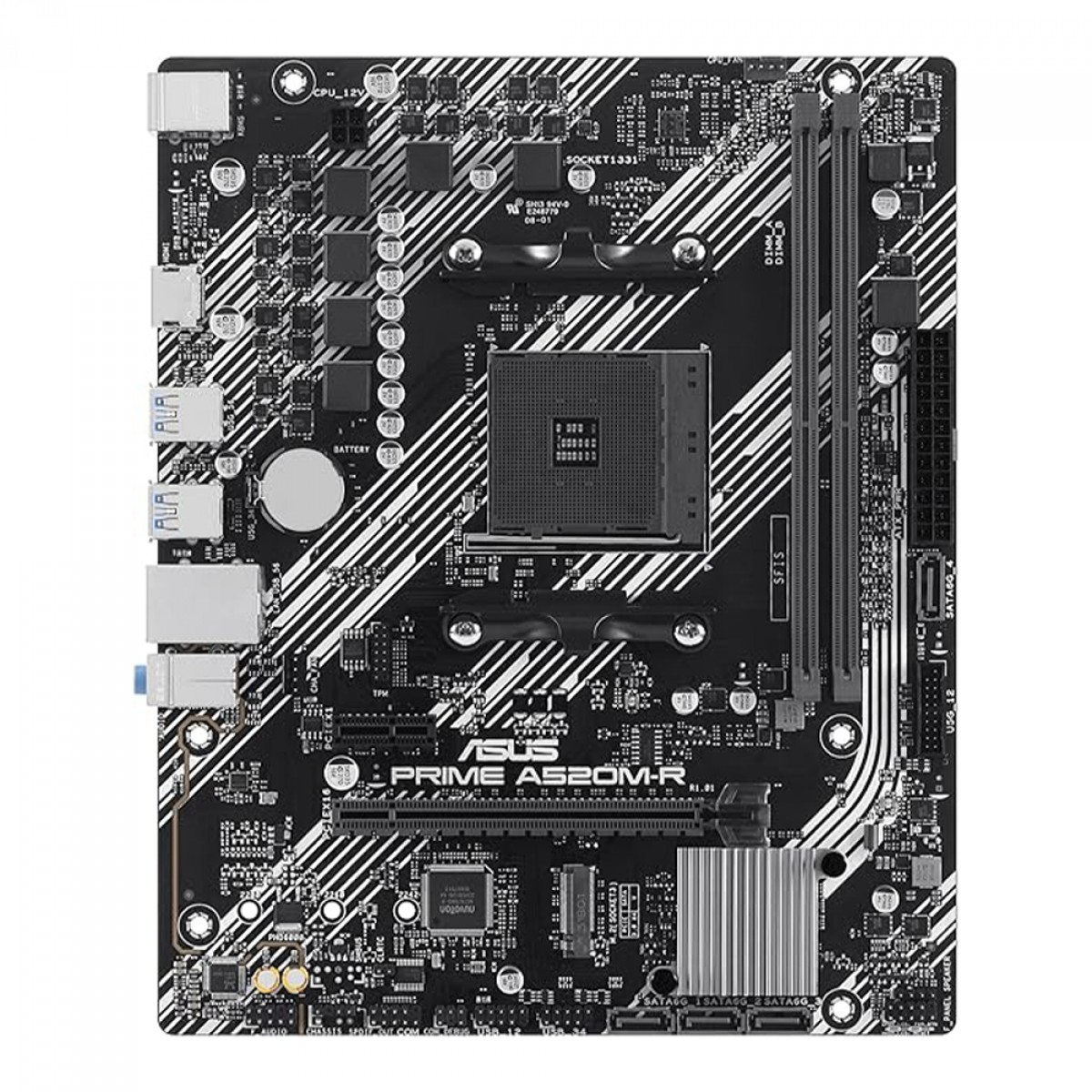 Placa Mãe Asus PRIME A520M-R, Chipset A520, AMD AM4, mATX, DDR4, 90MB1H60-M0EAY0