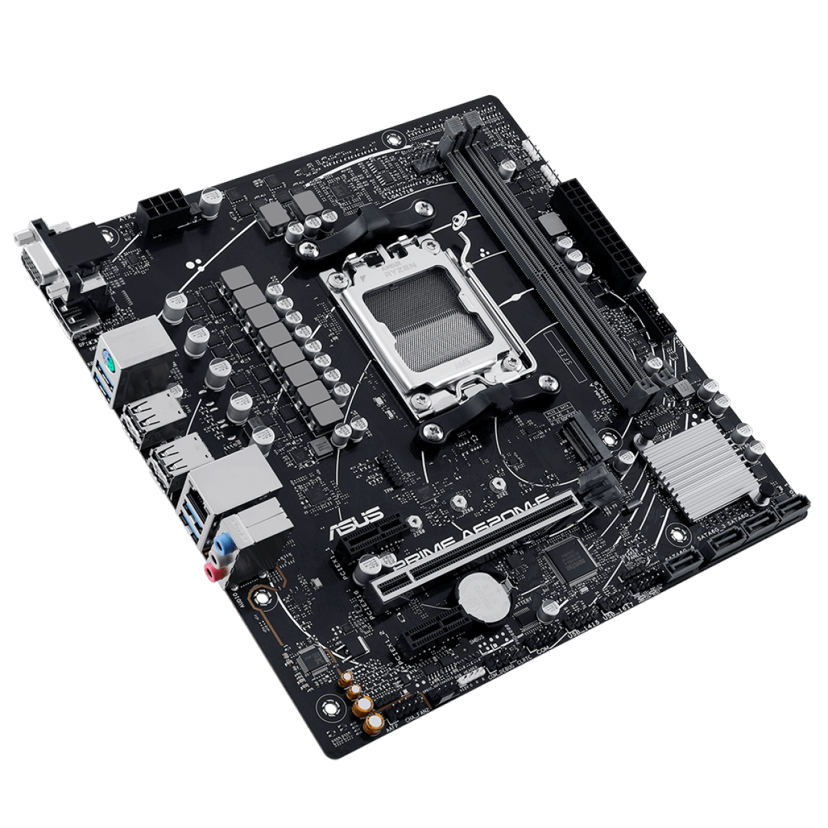 Placa Mãe Asus PRIME A620M-E, Chipset A620, AMD AM5, MATX, DDR5, 90MB1F50-M0EAY0
