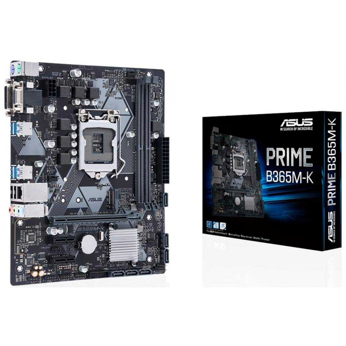 Placa Mãe Asus Prime B365M-K, Chipset B365, Intel 1151, mATX, DDR4