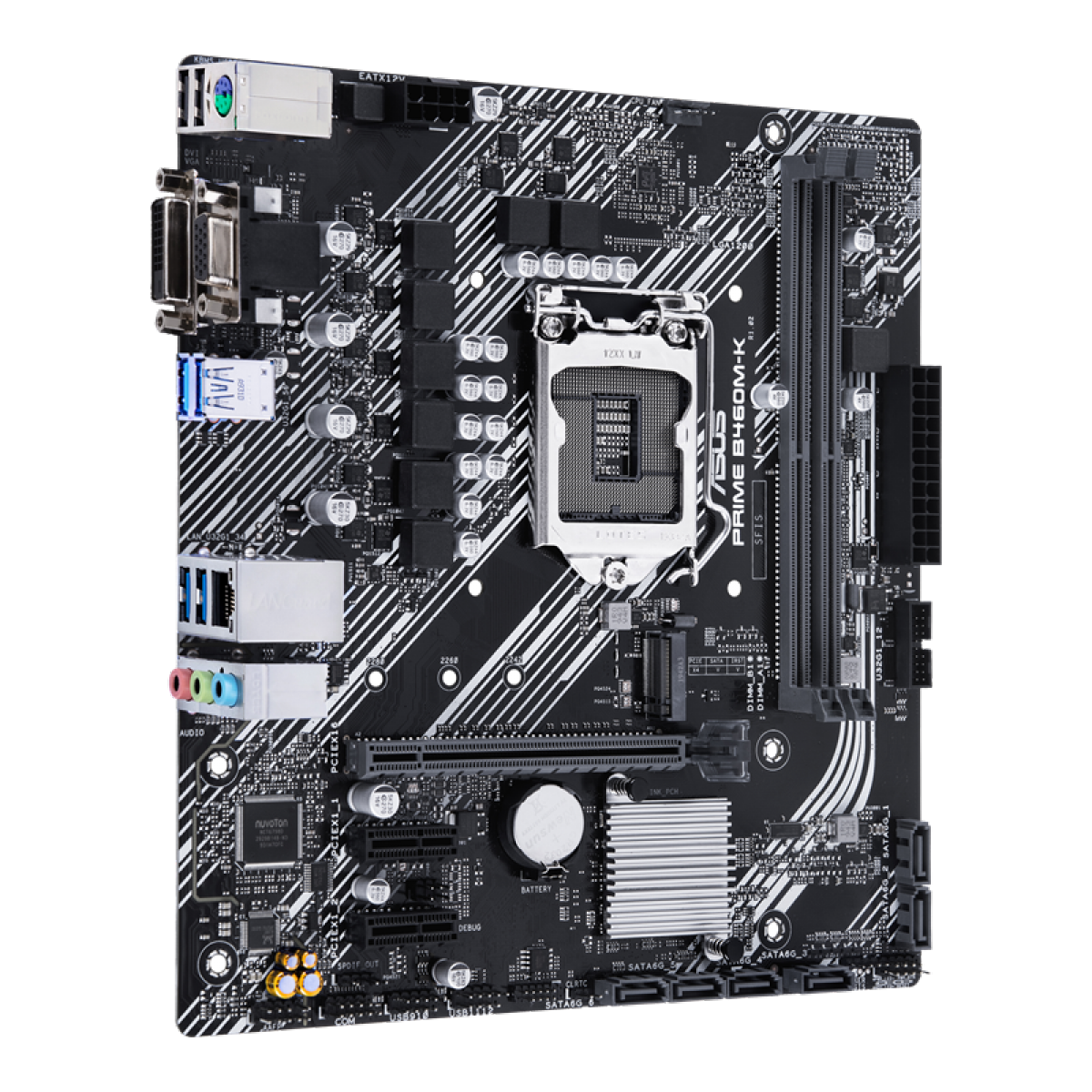 Placa Mãe Asus Prime B460M-K, Chipset B460, Intel LGA 1200, mATX, DDR4, 90MB1400-M0EAY0