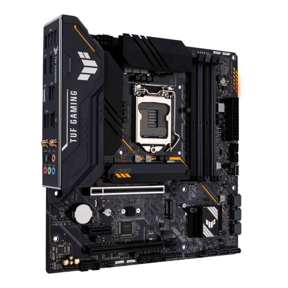 Placa Mãe TUF GAMING B560M-PLUS WIFI, Chipset B560, Intel LGA 1200, mATX, DDR4, 90MB1770-M0EAY0