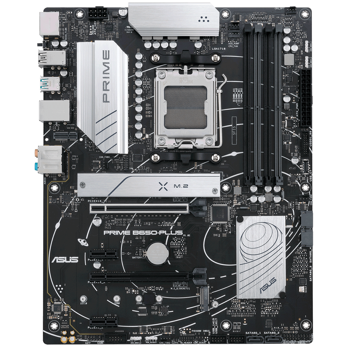 Placa Mãe Asus PRIME B650-PLUS, Chipset B650, AMD AM5, ATX, DDR5, 90MB1BS0-M0EAY0