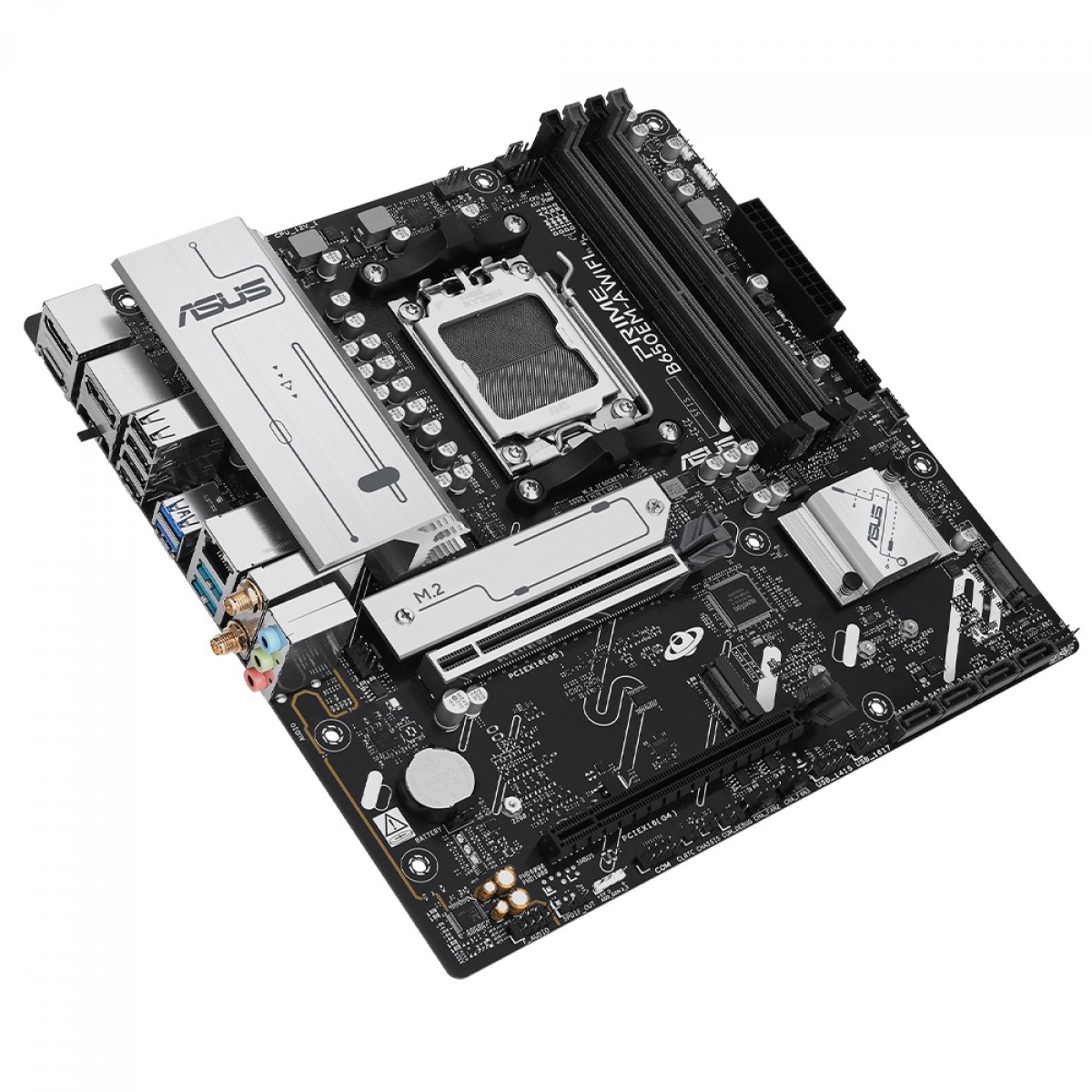 Placa Mãe Asus Prime B650EM-A WiFi, Chipset B650, AMD AM5, mATX, DDR5, 90MB1LM0-M0EAY0