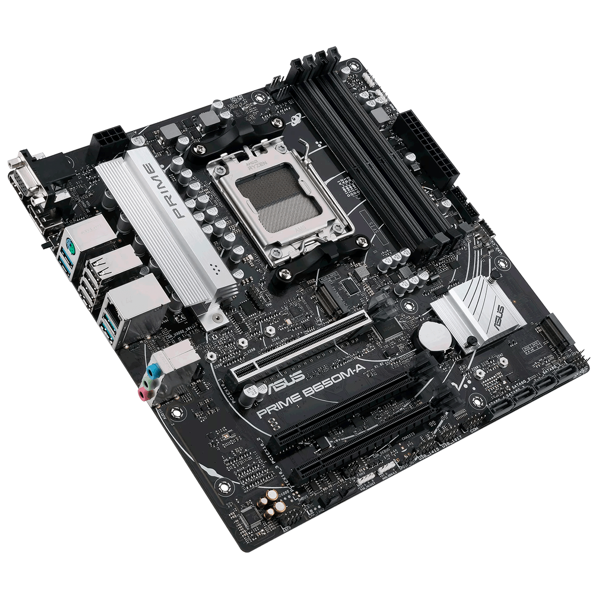Placa Mãe Asus PRIME B650M-A, Chipset B650, AMD AM5, mATX, DDR5, 90MB1C10-M0EAY0