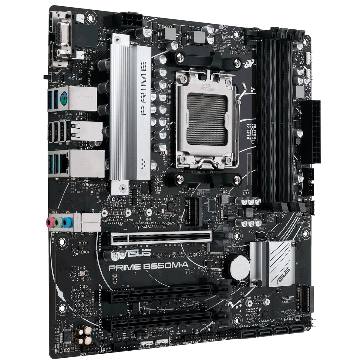 Placa Mãe Asus PRIME B650M-A, Chipset B650, AMD AM5, mATX, DDR5, 90MB1C10-M0EAY0