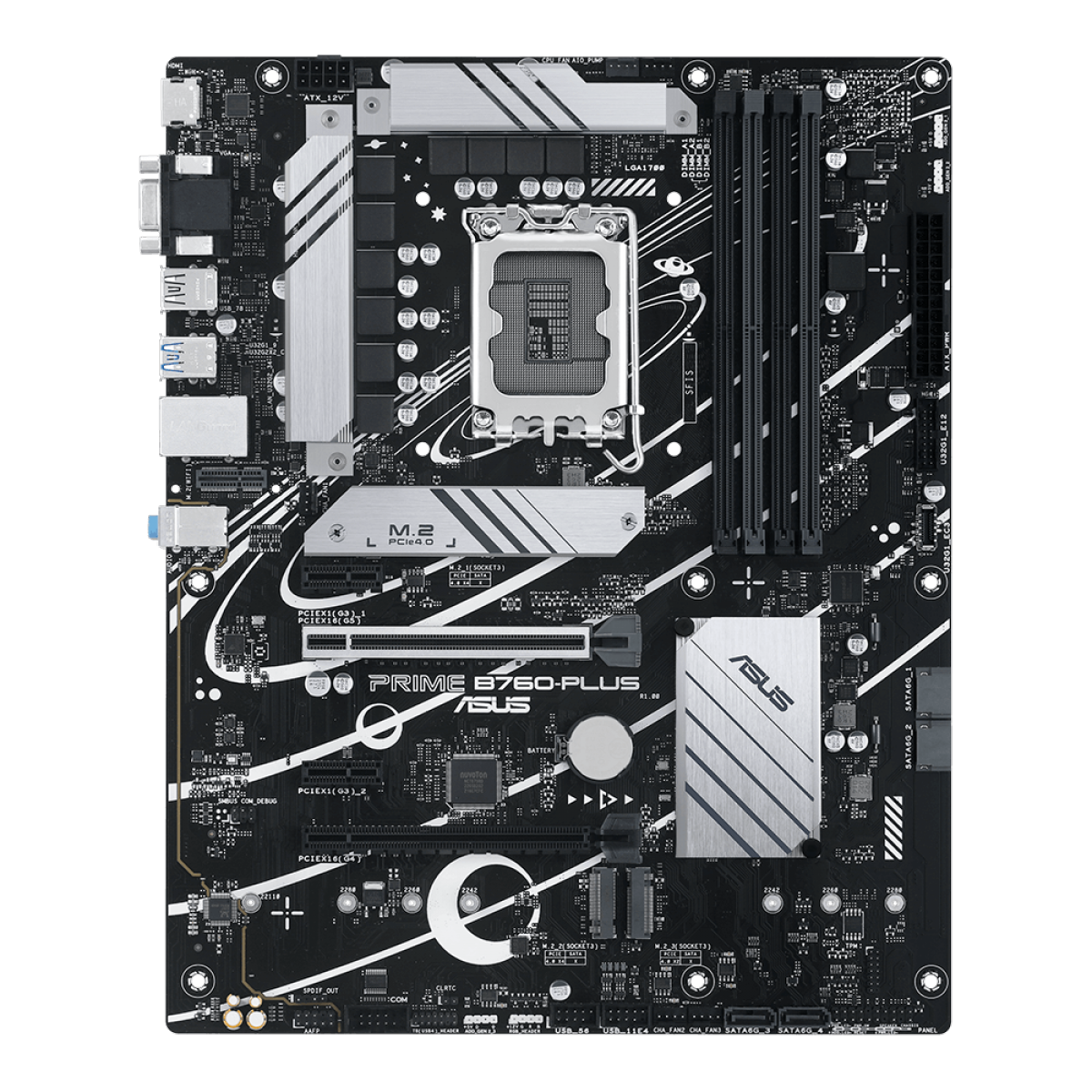 Placa Mãe Asus PRIME B760-PLUS, Chipset B760, Intel LGA 1700, ATX, DDR5, 90MB1EF0-M1EAY0