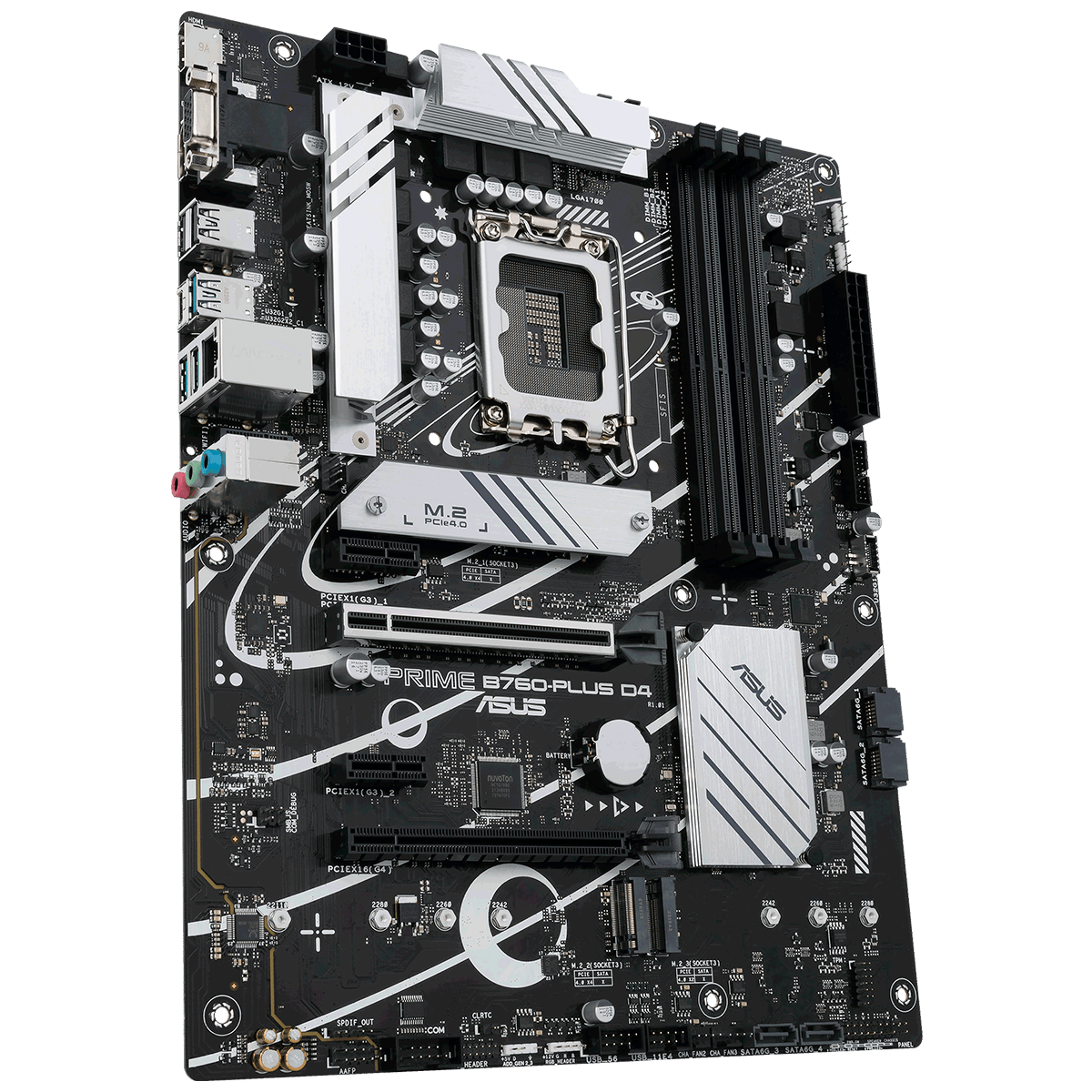Placa Mãe Asus PRIME B760-PLUS D4, Chipset B760, Intel LGA 1700