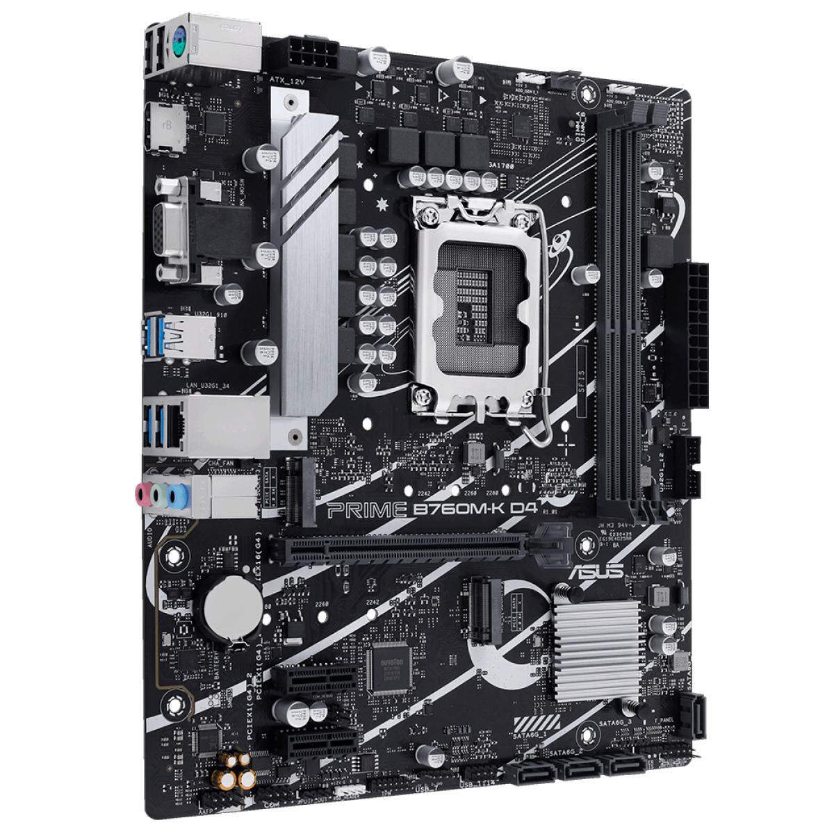 Placa Mãe Asus PRIME B760M-K D4, Chipset B760, Intel LGA