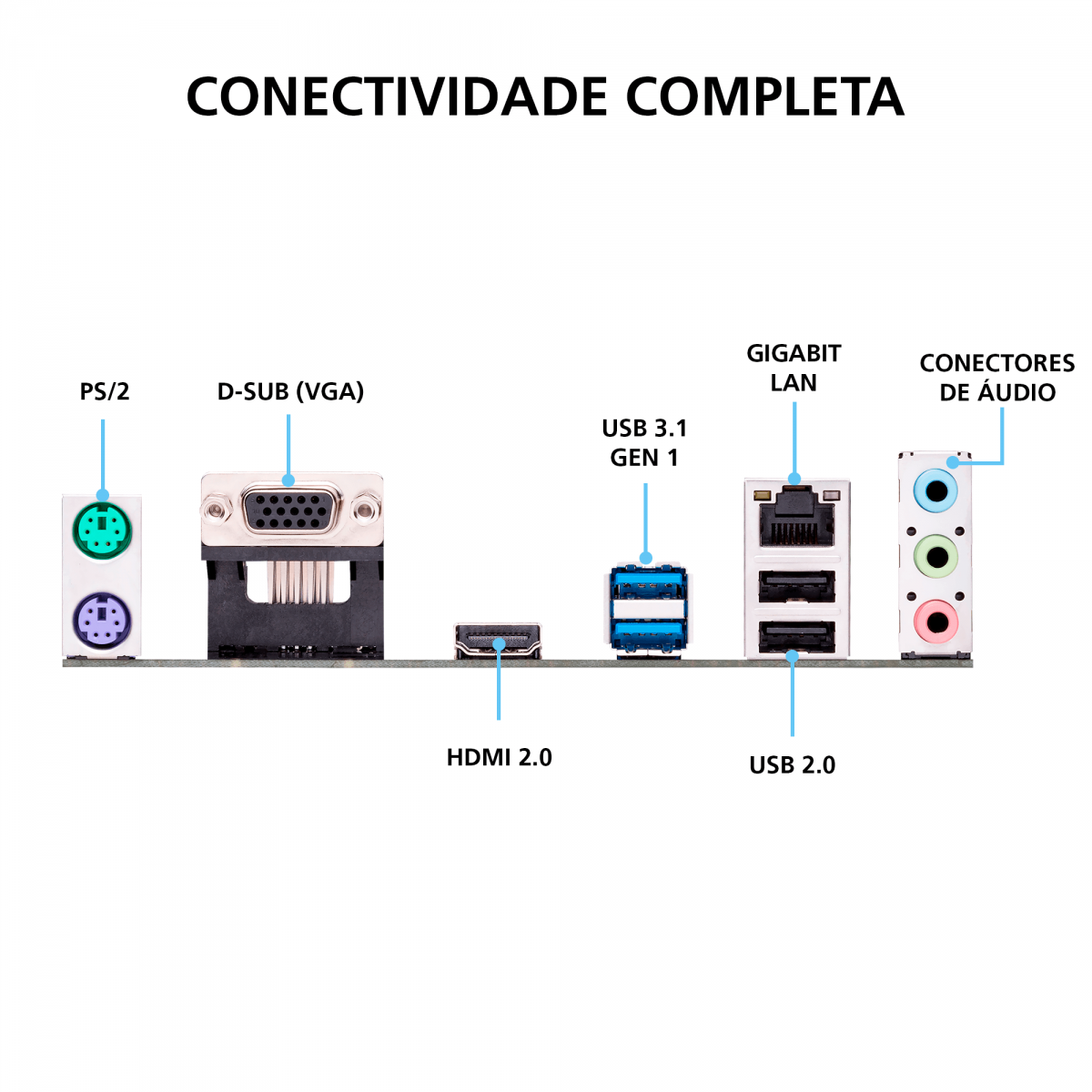 Placa Mãe ASUS Prime H310M-E R2.0/BR, Chipset H310, Intel LGA 1151, mATX, DDR4, 90MB11X0-C1BAY0