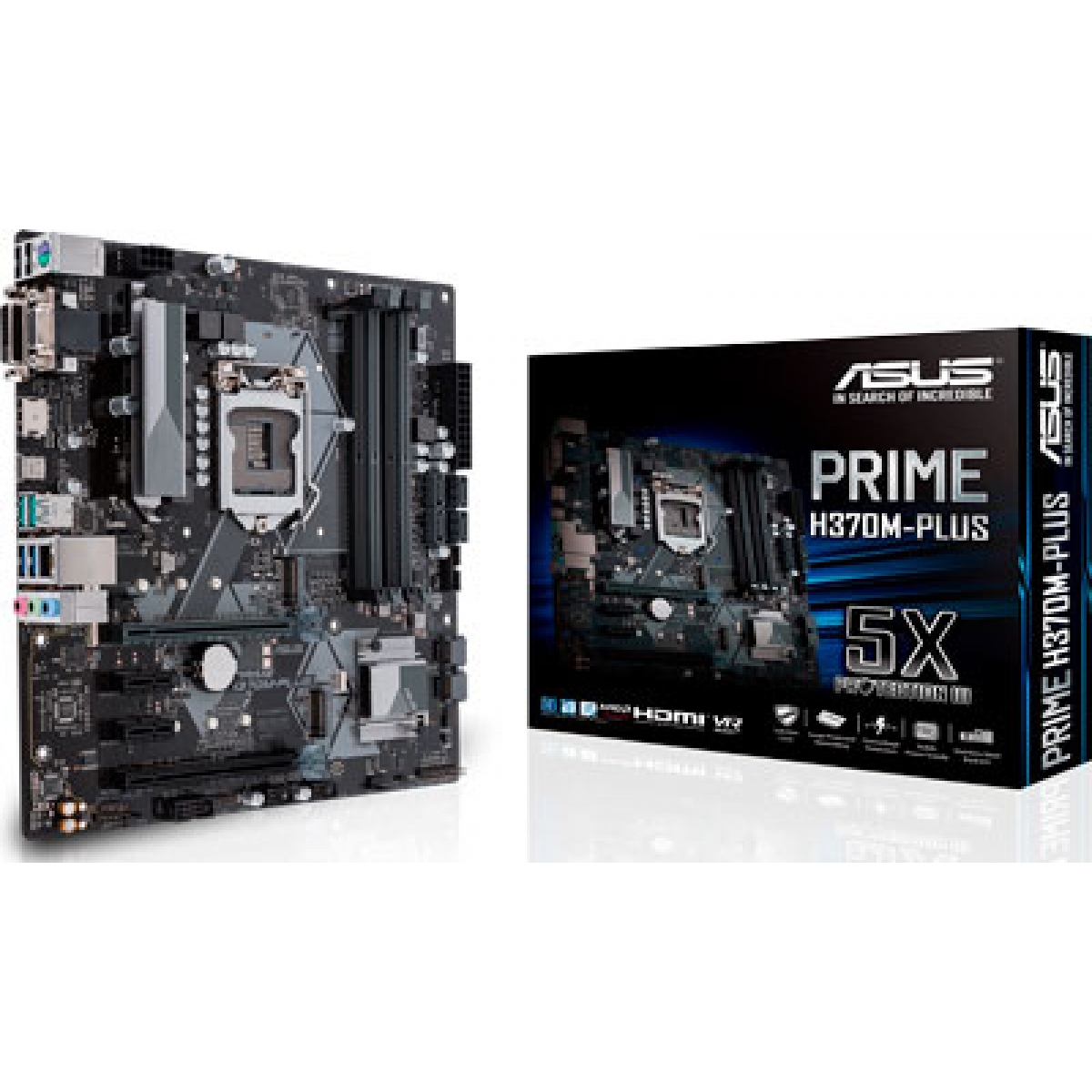 Placa Mãe Asus Prime H370M-PLUS, Chipset H370, Intel LGA 1151, mATX, DDR4