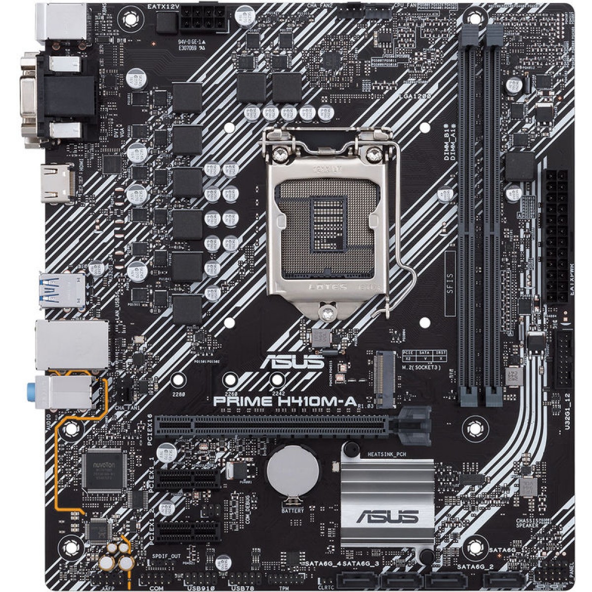 Placa Mãe Asus Prime H410m-A, Chipset H410, Intel LGA 1200, mATX, DDR4