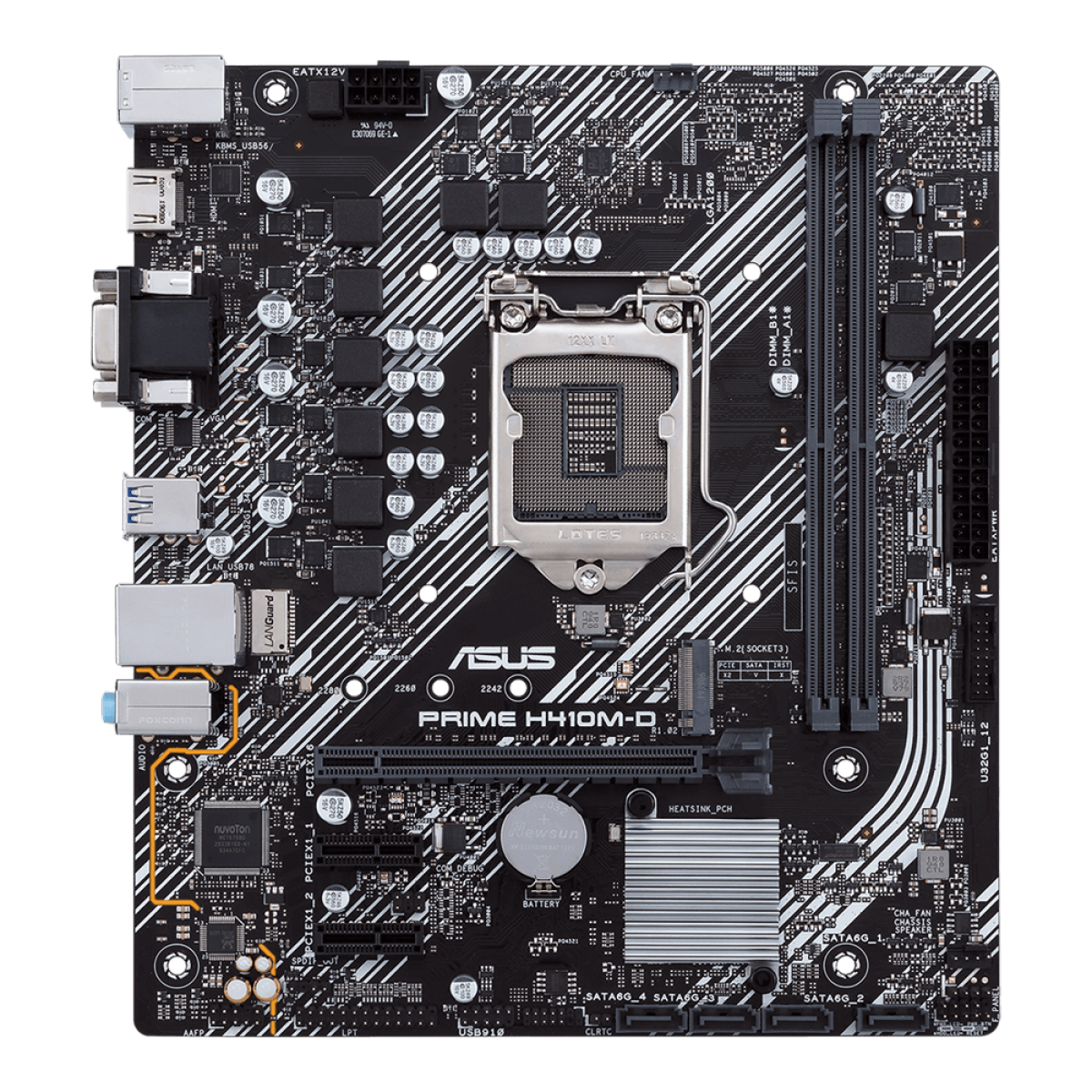 Placa Mãe Asus Prime H410M-D, Chipset H410, Intel LGA 1200, mATX, DDR4