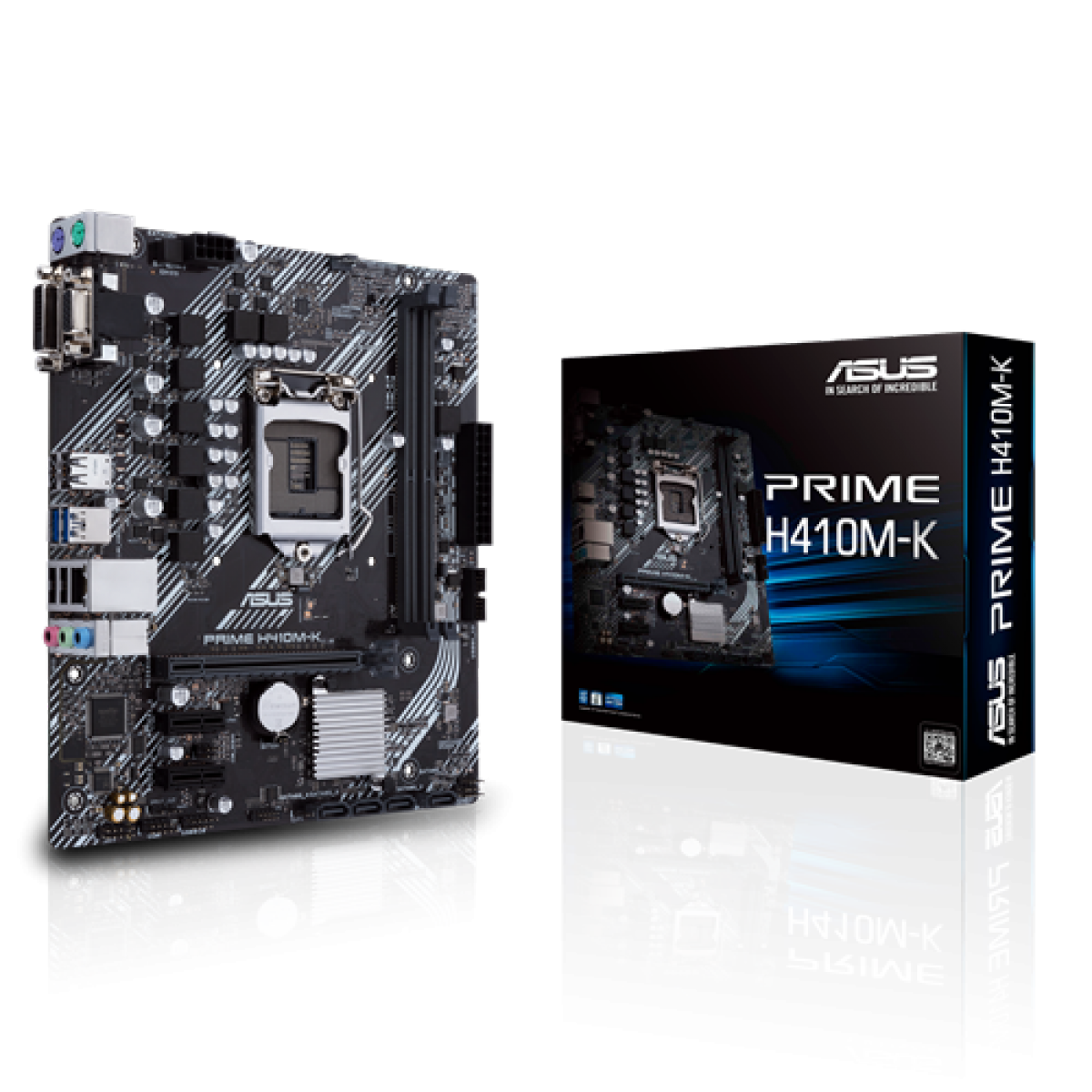 Placa Mãe Asus Prime H410M-K, Chipset H410, Intel LGA 1200, mATX, DDR4, 90MB13I0-M0EAY0