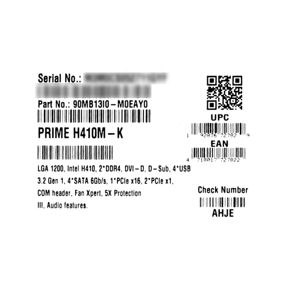 Placa Mãe Asus Prime H410M-K, Chipset H410, Intel LGA 1200, mATX, DDR4, 90MB13I0-M0EAY0