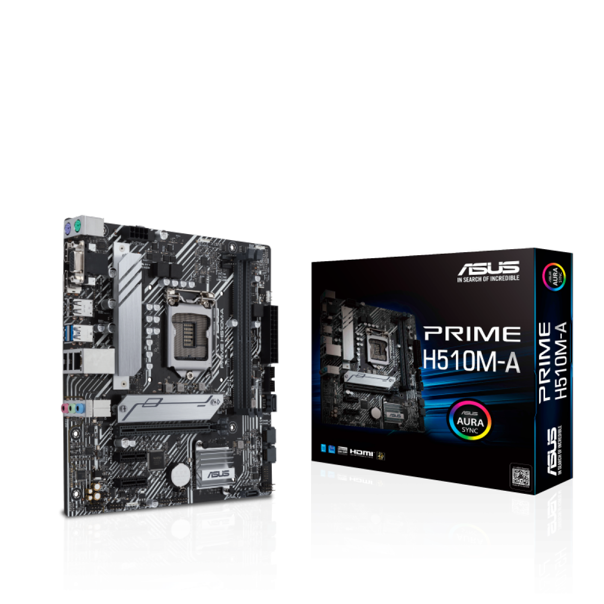Placa Mãe ASUS PRIME H510M-A, Chipset H510, Intel LGA 1200, mATX, DDR4,  90MB17C0-M0EAY0