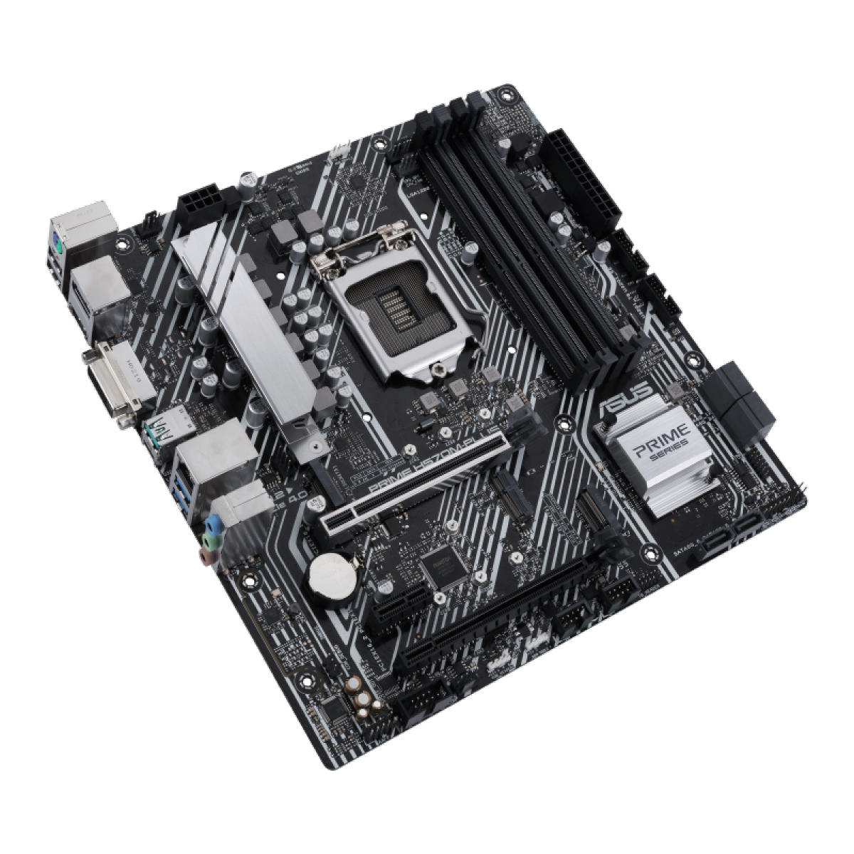 Placa Mãe Asus PRIME H570M-PLUS, Chipset H570, Intel LGA 1200, ATX, DDR4, 90MB16W0-M0EAY0