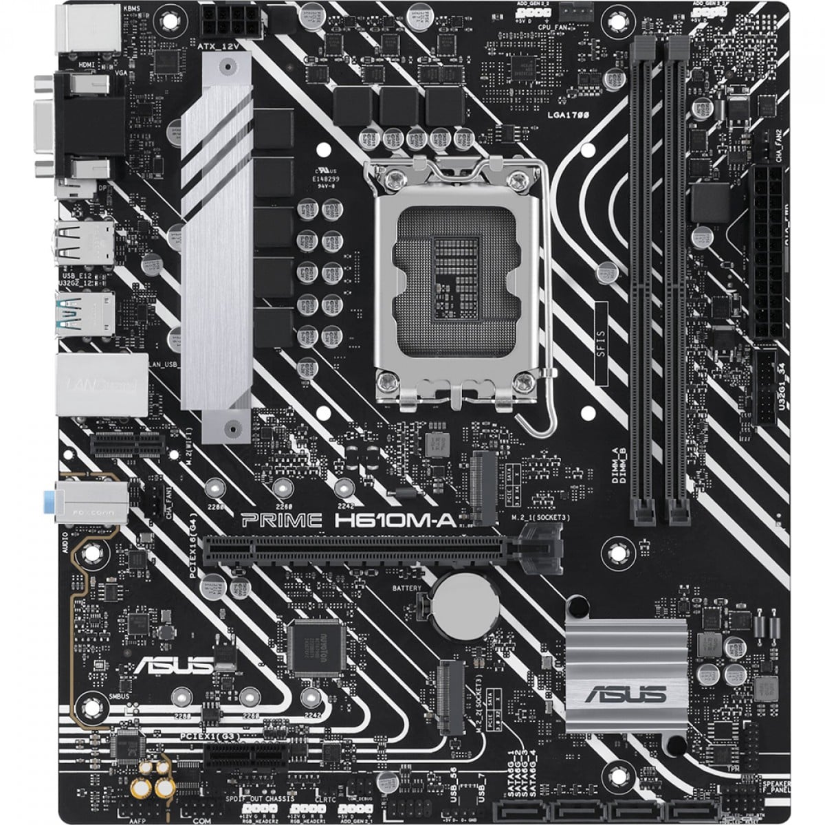 Placa Mãe Asus Prime H610M-A, Chipset H610, Intel LGA 1700, mATX, DDR5, 90MB1G20-M0EAY0