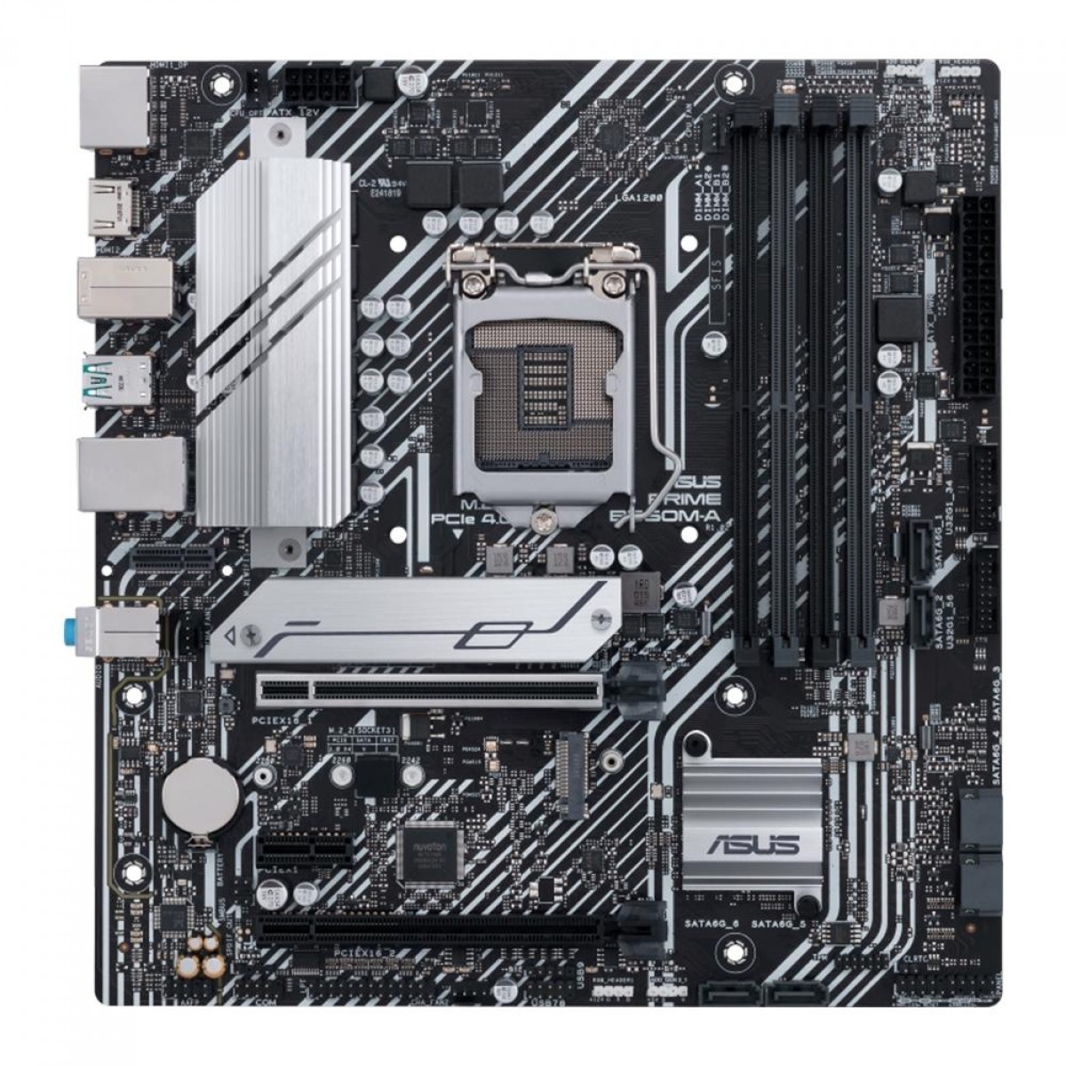 Placa Mãe Asus Prime PRIME B560M-A, Chipset B560, Intel LGA 1200, mATX, DDR4