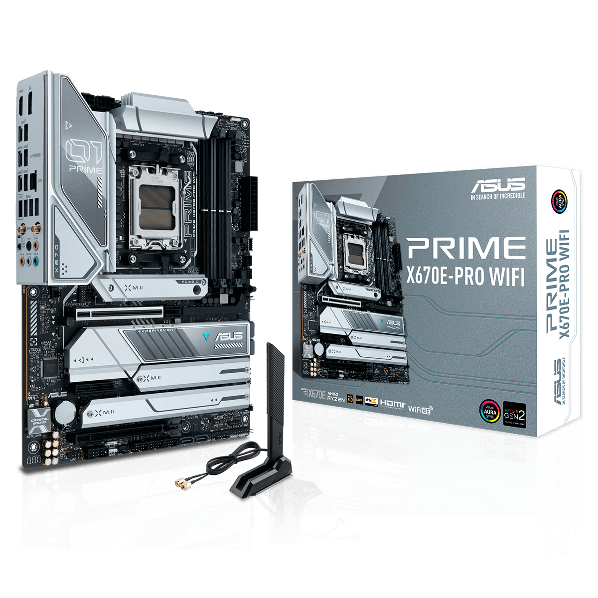 Placa Mãe Asus Prime X670E-PRO WIFI, Chipset X670, AMD AM5, ATX, DDR5, 90MB1BL0-M0EAY0