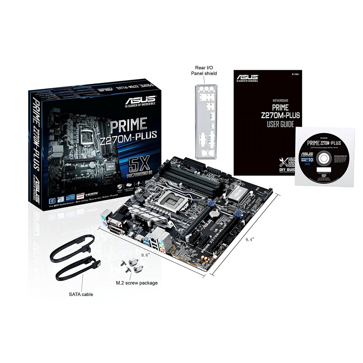 Placa Mãe Asus Prime Z270M-PLUS/BR, Chipset Z270, Intel LGA 1151, mATX, DDR4