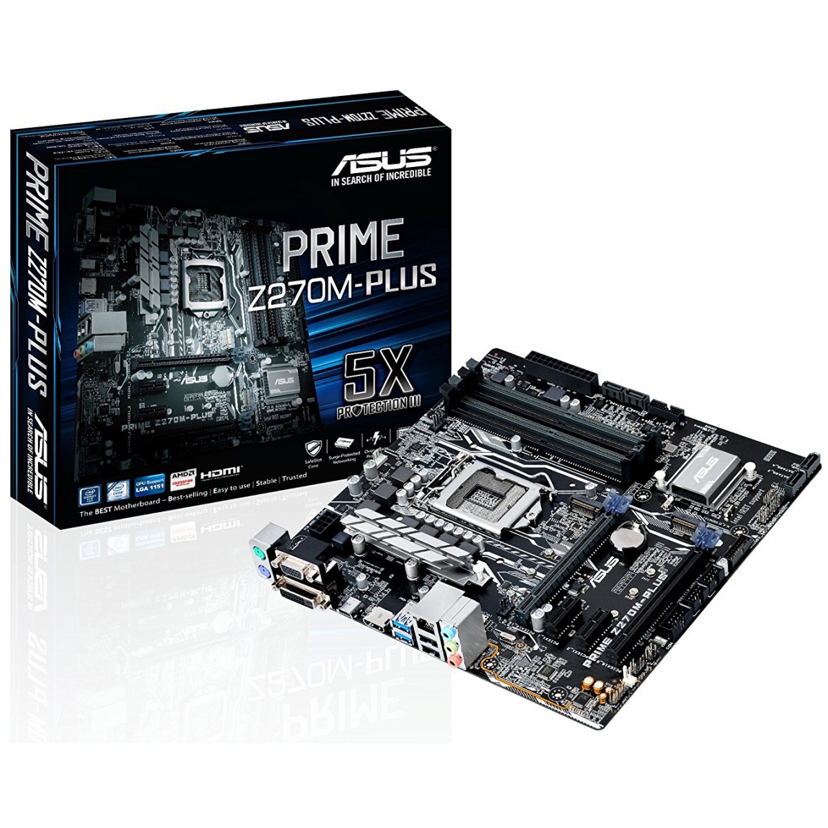 Placa Mãe Asus Prime Z270M-PLUS/BR, Chipset Z270, Intel LGA 1151, mATX, DDR4