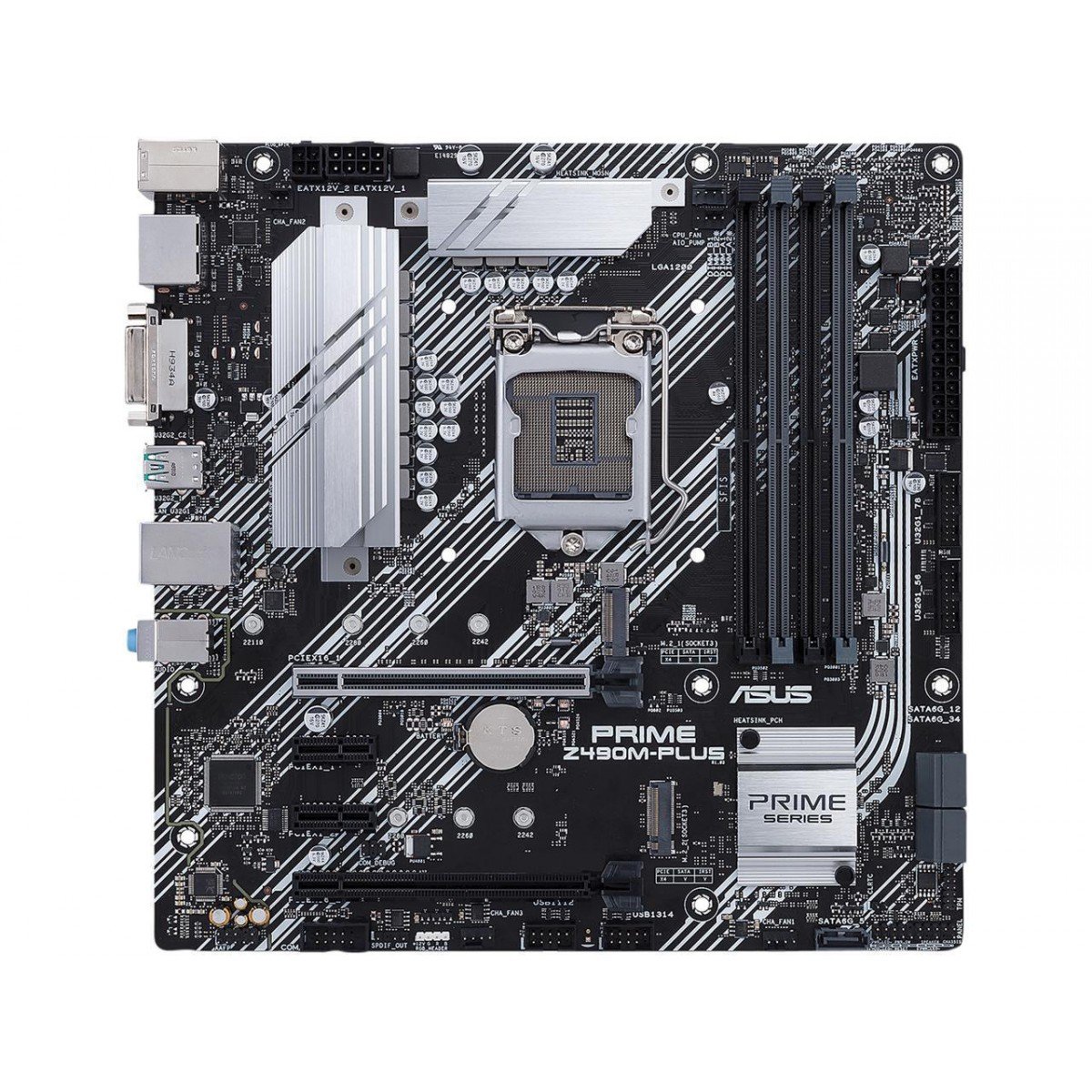 Placa Mãe ASUS PRIME Z490M-PLUS, Chipset Z490, Intel LGA 1200, mATX, DDR4