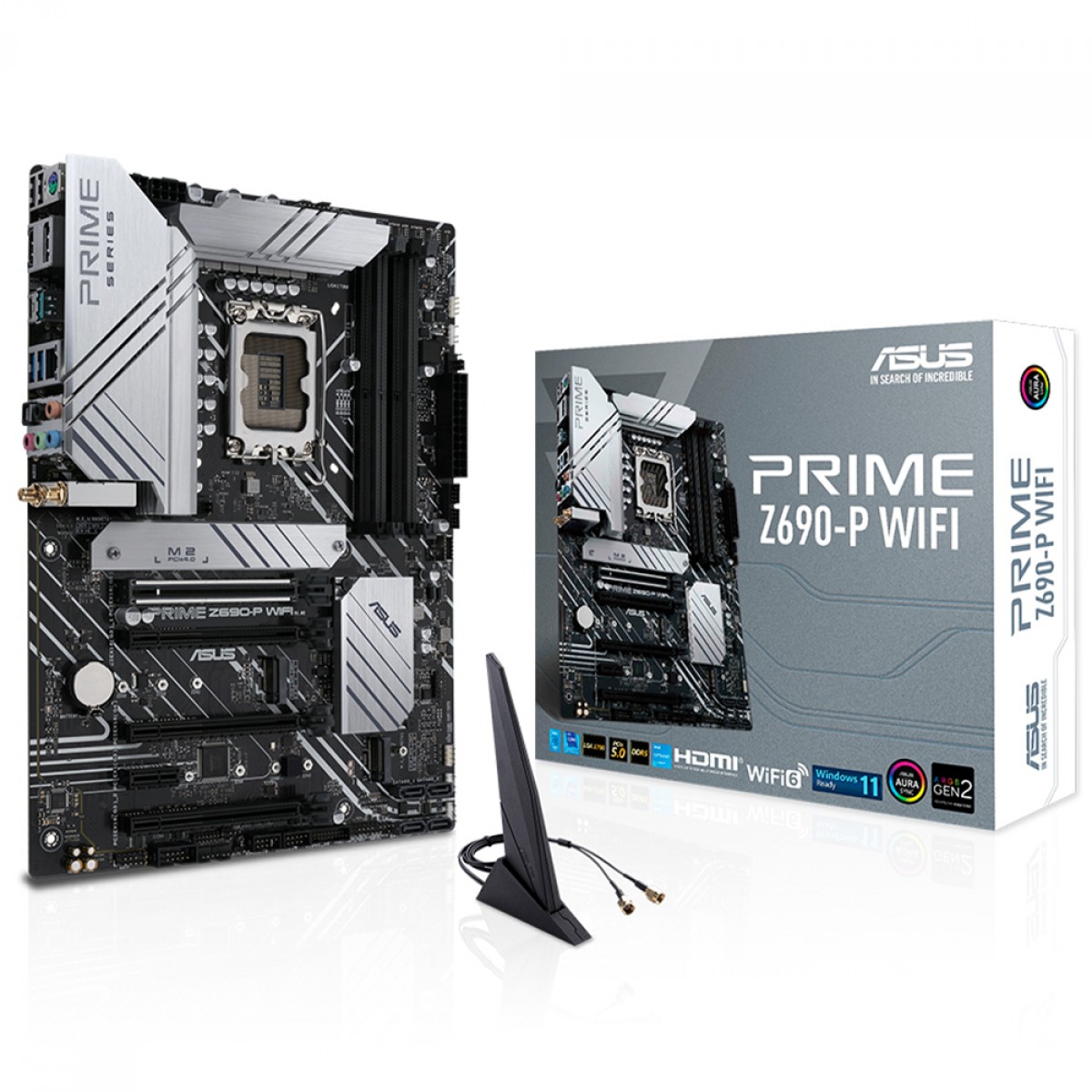 Placa Mãe Asus Prime Z690-P WIFI, Chipset Z690, Intel LGA 1700, ATX, DDR5, 90MB1A90-M0EAY0